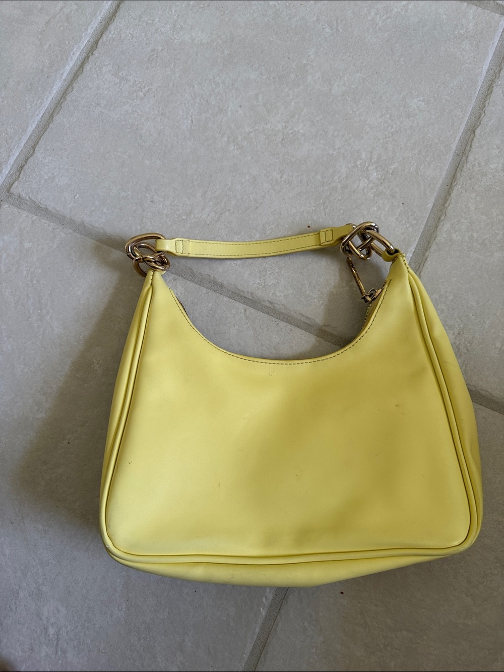 Yellow Shoulder Bag - Womens Fashion Handbag
